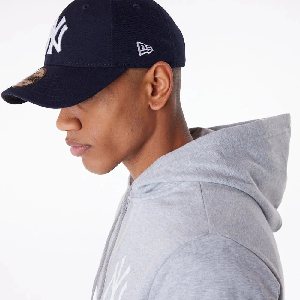 New York Yankees MLB Essential Grey Full Zip Hoodie - Image 5