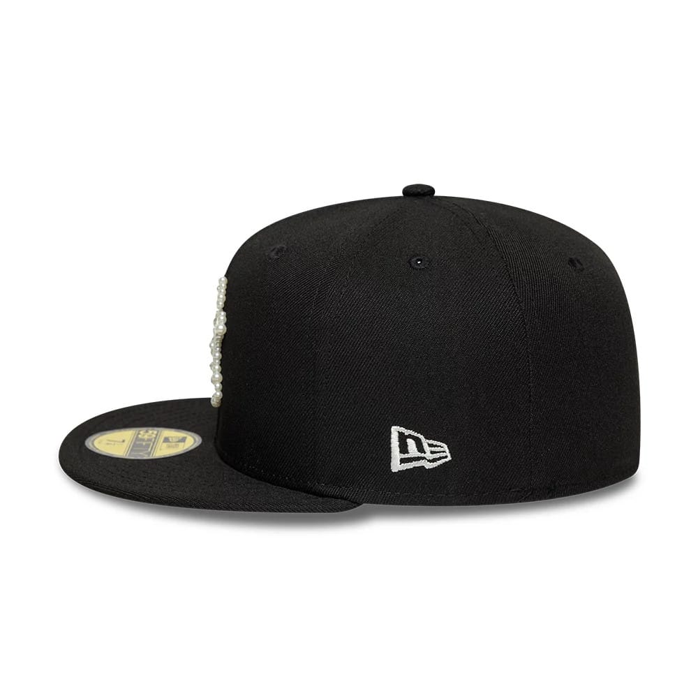 New York Yankees MLB Faux Pearl Black 59FIFTY Fitted Cap - Image 6