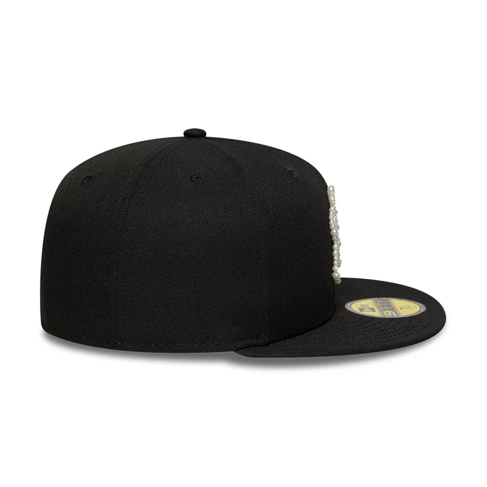 New York Yankees MLB Faux Pearl Black 59FIFTY Fitted Cap - Image 7