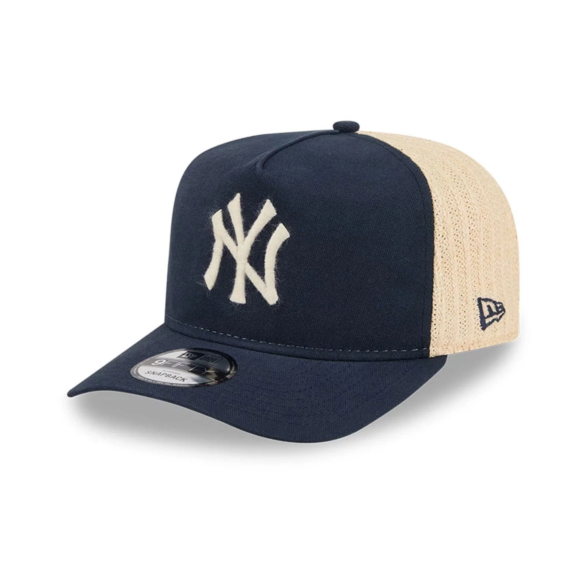 New York Yankees MLB Grained Navy 9FIFTY A-Frame Snapback Adjustable Cap