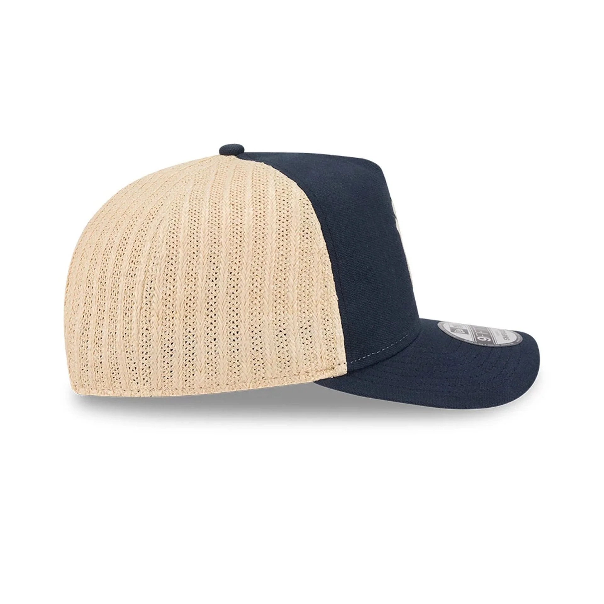New York Yankees MLB Grained Navy 9FIFTY A-Frame Snapback Adjustable Cap - Image 6