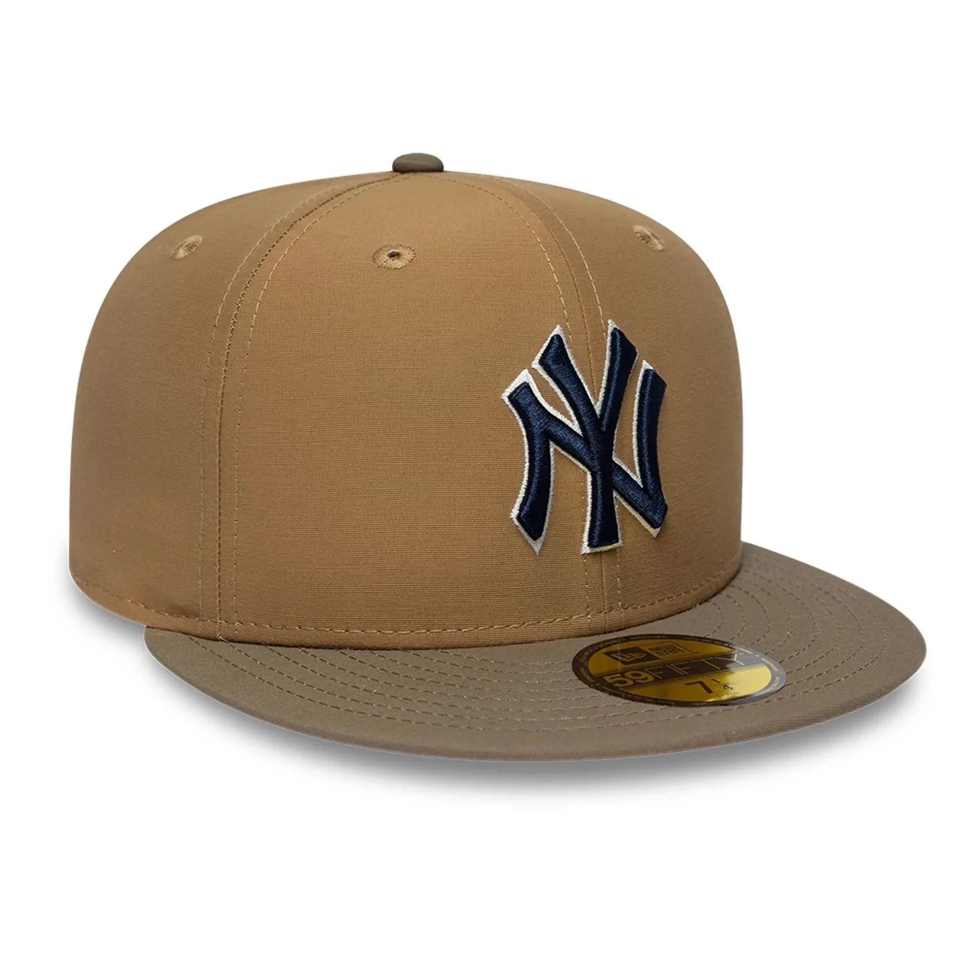 New York Yankees MLB Gros Grain Beige 59FIFTY Fitted Cap - Image 6
