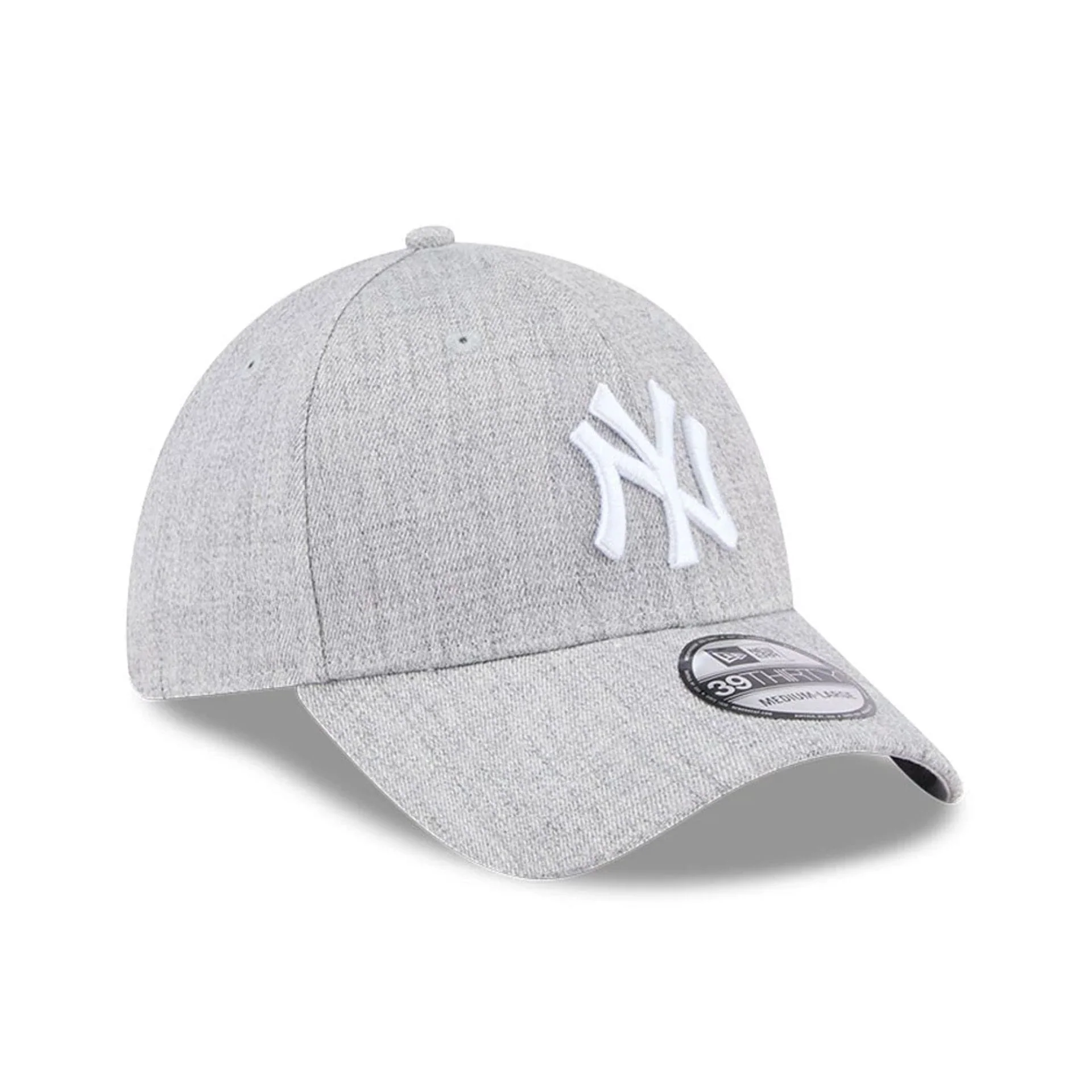 New York Yankees MLB Heather Grey 39THIRTY Stretch Fit Cap - Image 3