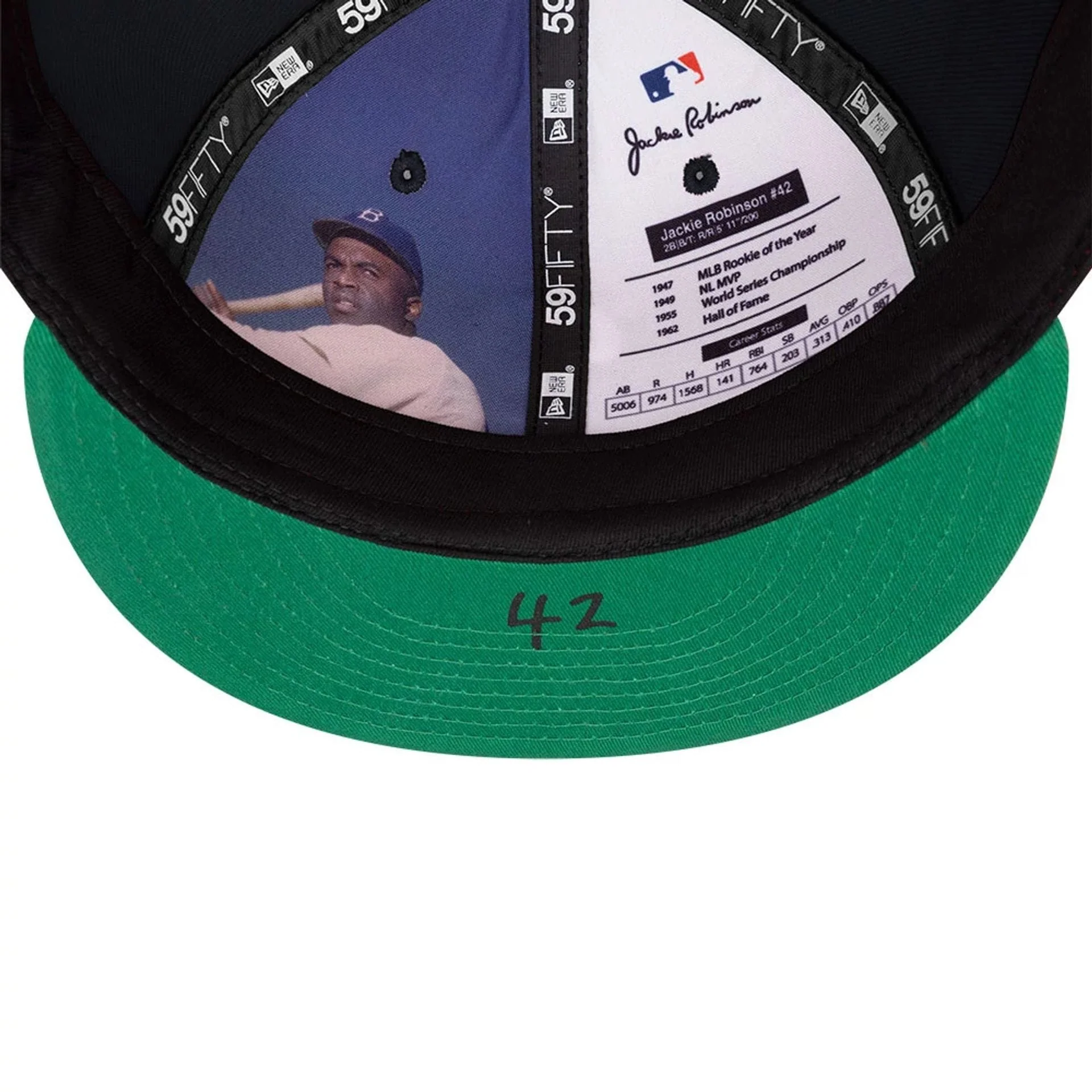 New York Yankees MLB Jackie Robinson Navy 59FIFTY Fitted Cap - Image 8