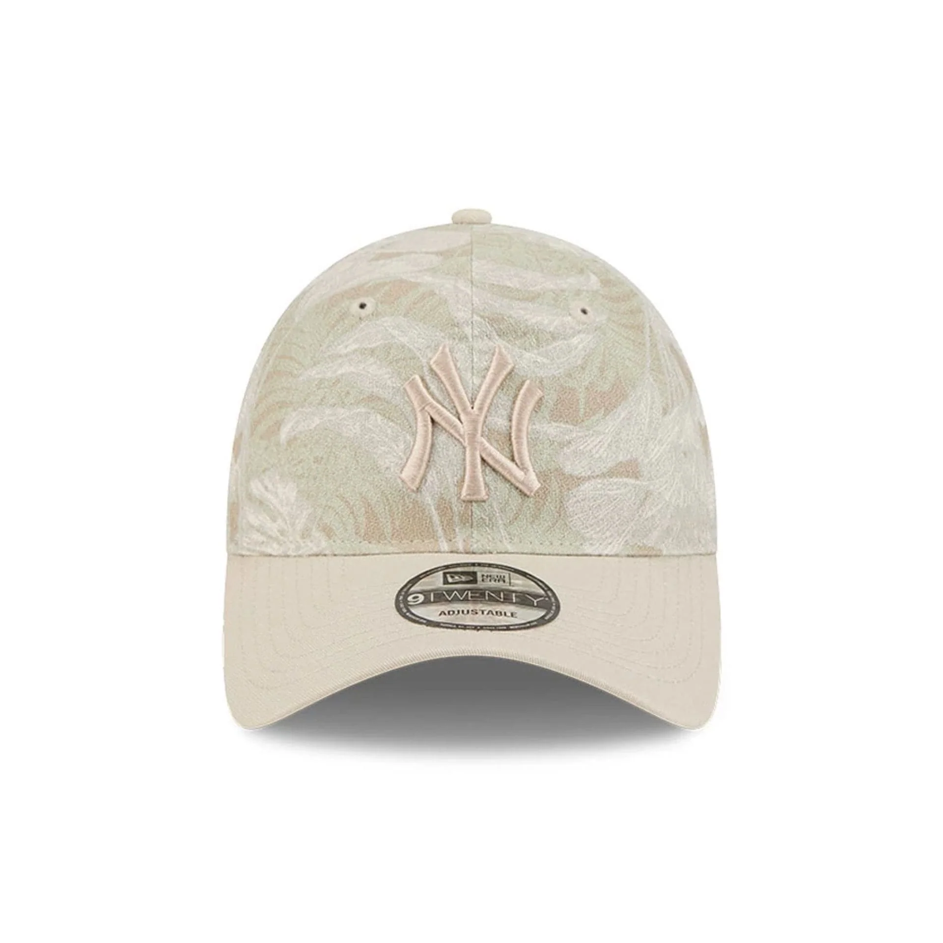 New York Yankees MLB Leafy Palm Light Beige 9TWENTY Adjustable Cap - Image 3