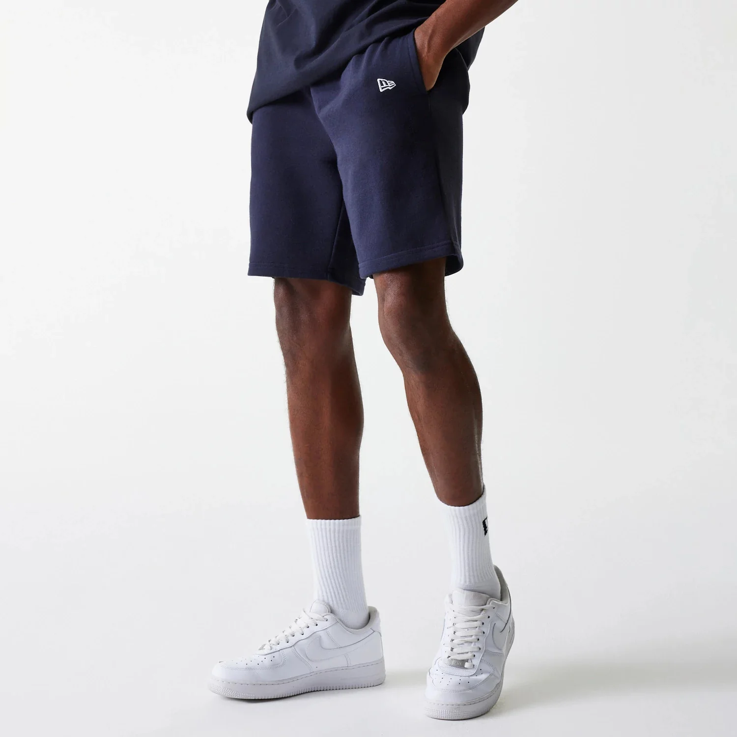 New York Yankees MLB League Essential French Terry Navy Shorts