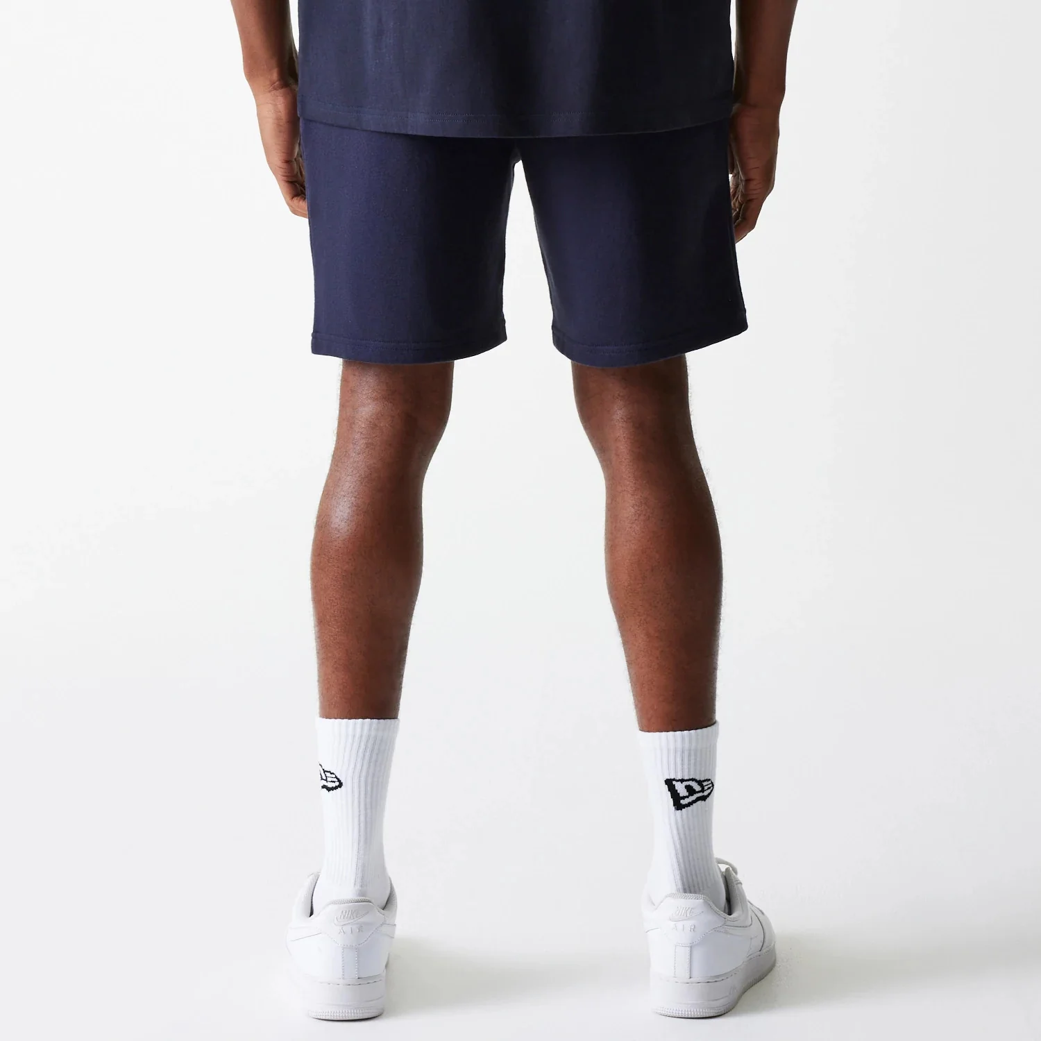 New York Yankees MLB League Essential French Terry Navy Shorts - Image 2