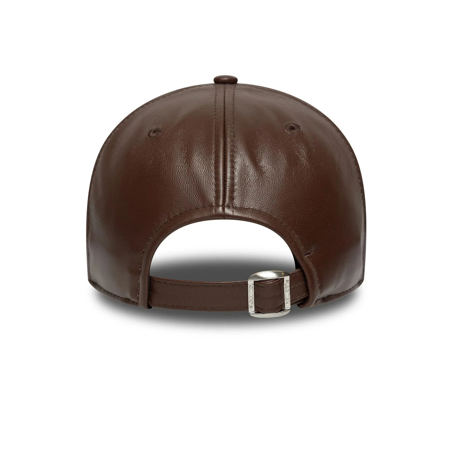 New York Yankees MLB Leather Dark Brown 9FORTY M-Crown Adjustable Cap - Image 4