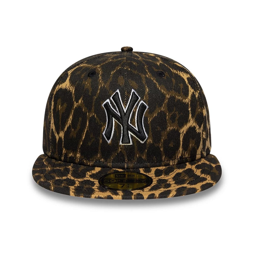 New York Yankees MLB Leopard Black 59FIFTY Fitted Cap - Image 3