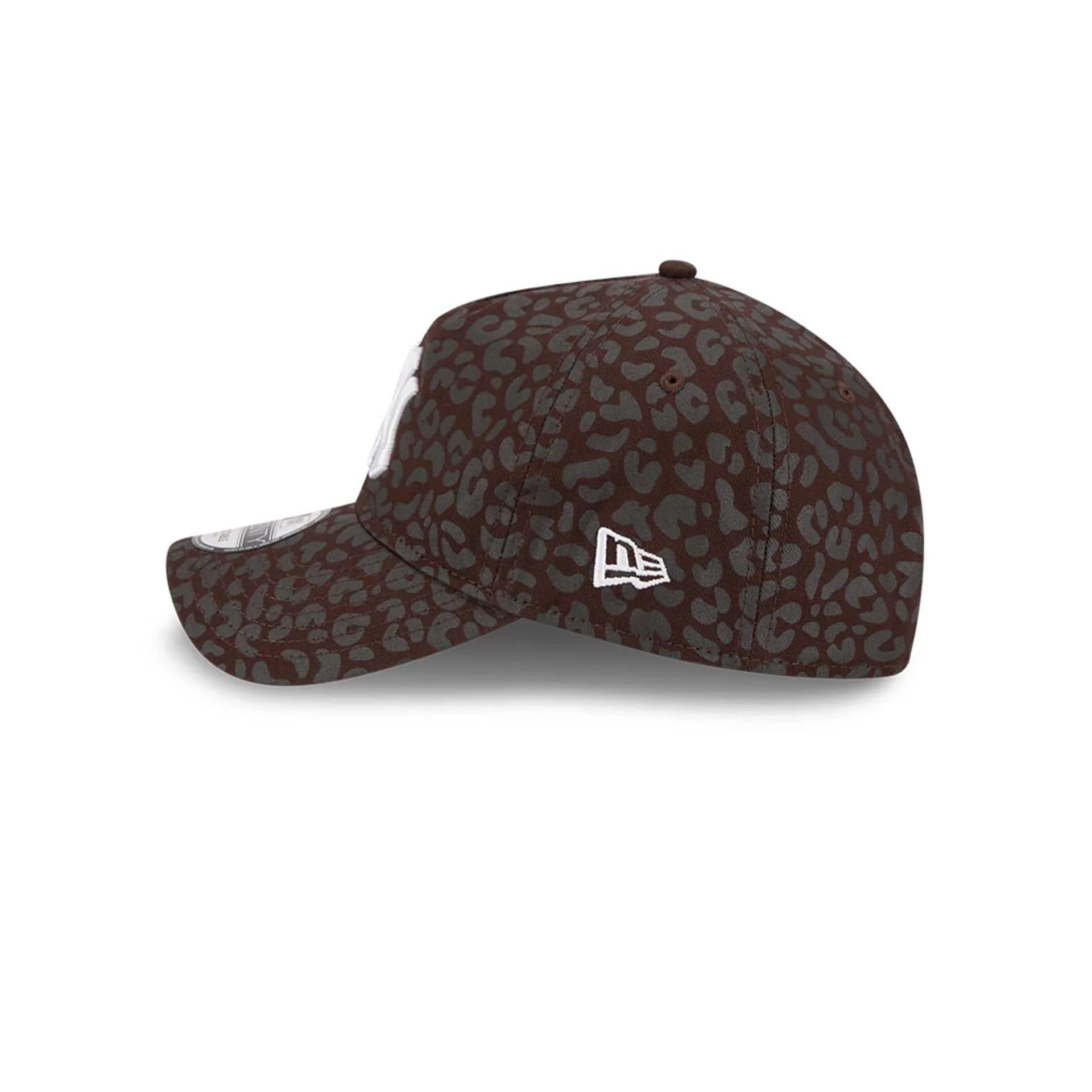 New York Yankees MLB Leopard Dark Brown 9TWENTY A-Frame Adjustable Cap - Image 4