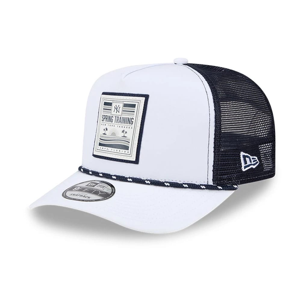 New York Yankees MLB Lines White 9FIFTY A-Frame Snapback Adjustable Cap