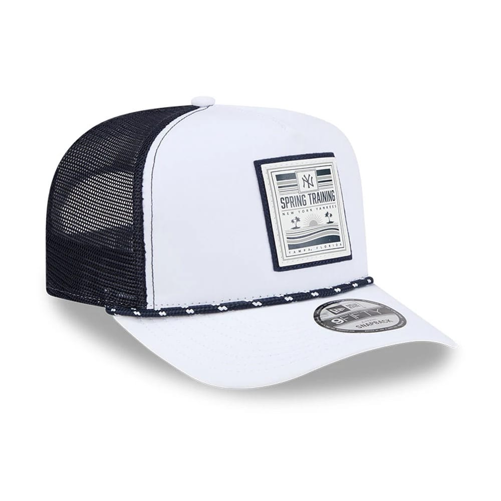 New York Yankees MLB Lines White 9FIFTY A-Frame Snapback Adjustable Cap - Image 4