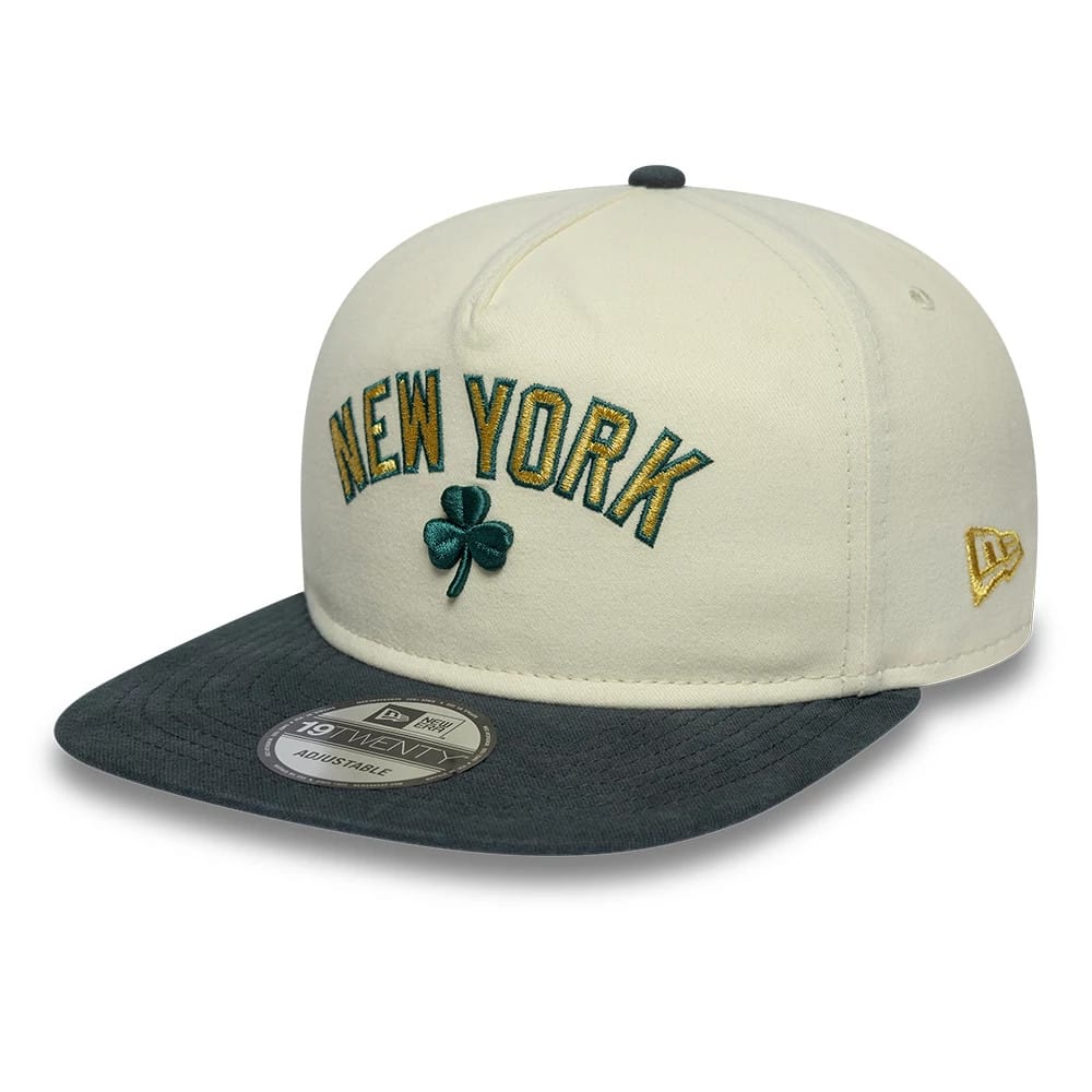 New York Yankees MLB Metallic Logo Cream 19TWENTY Adjustable Cap