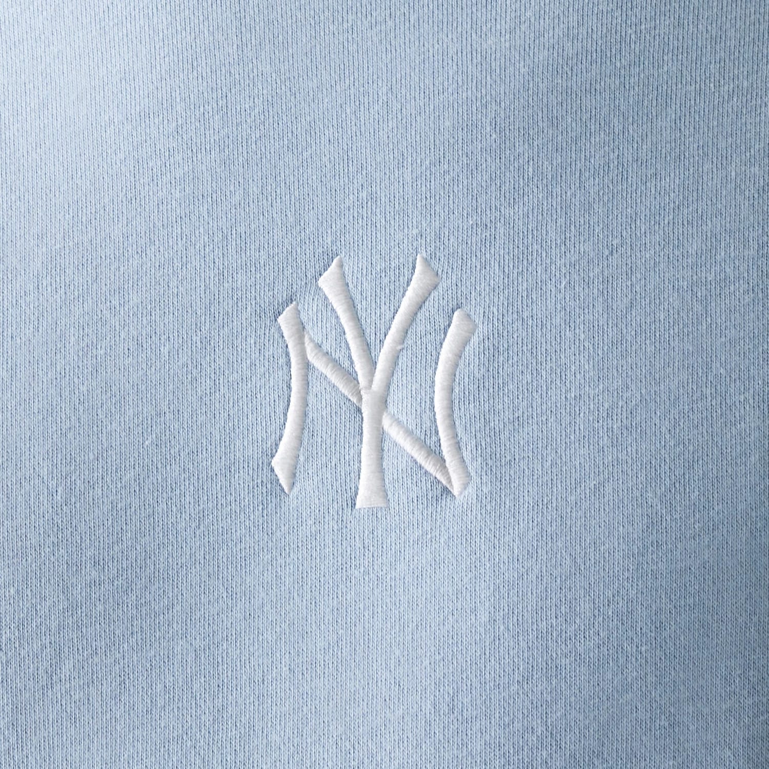 New York Yankees MLB Midi Pastel Blue Oversized Crew Neck Sweater - Image 4