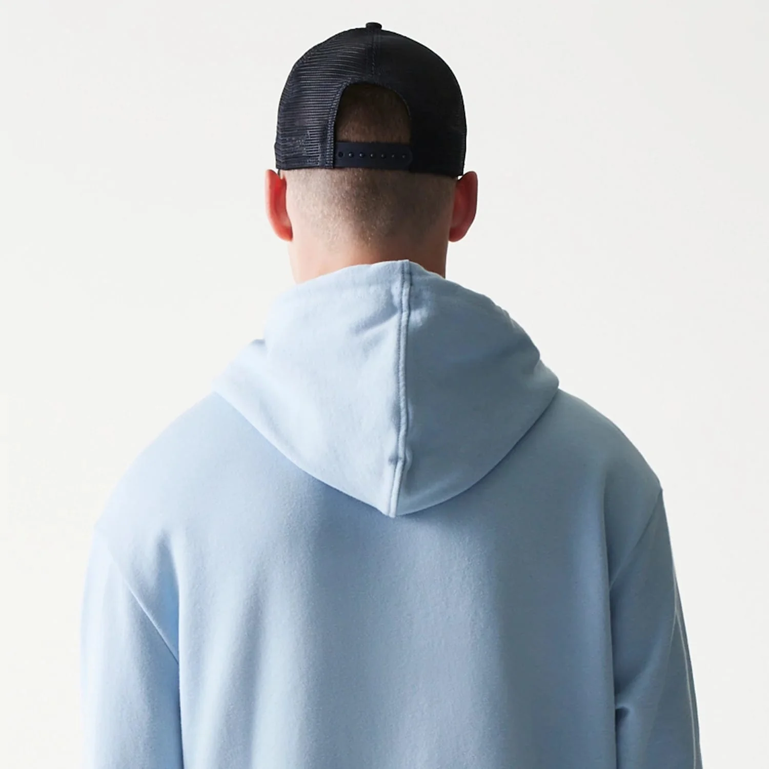 New York Yankees MLB Midi Pastel Blue Oversized Pullover Hoodie - Image 7