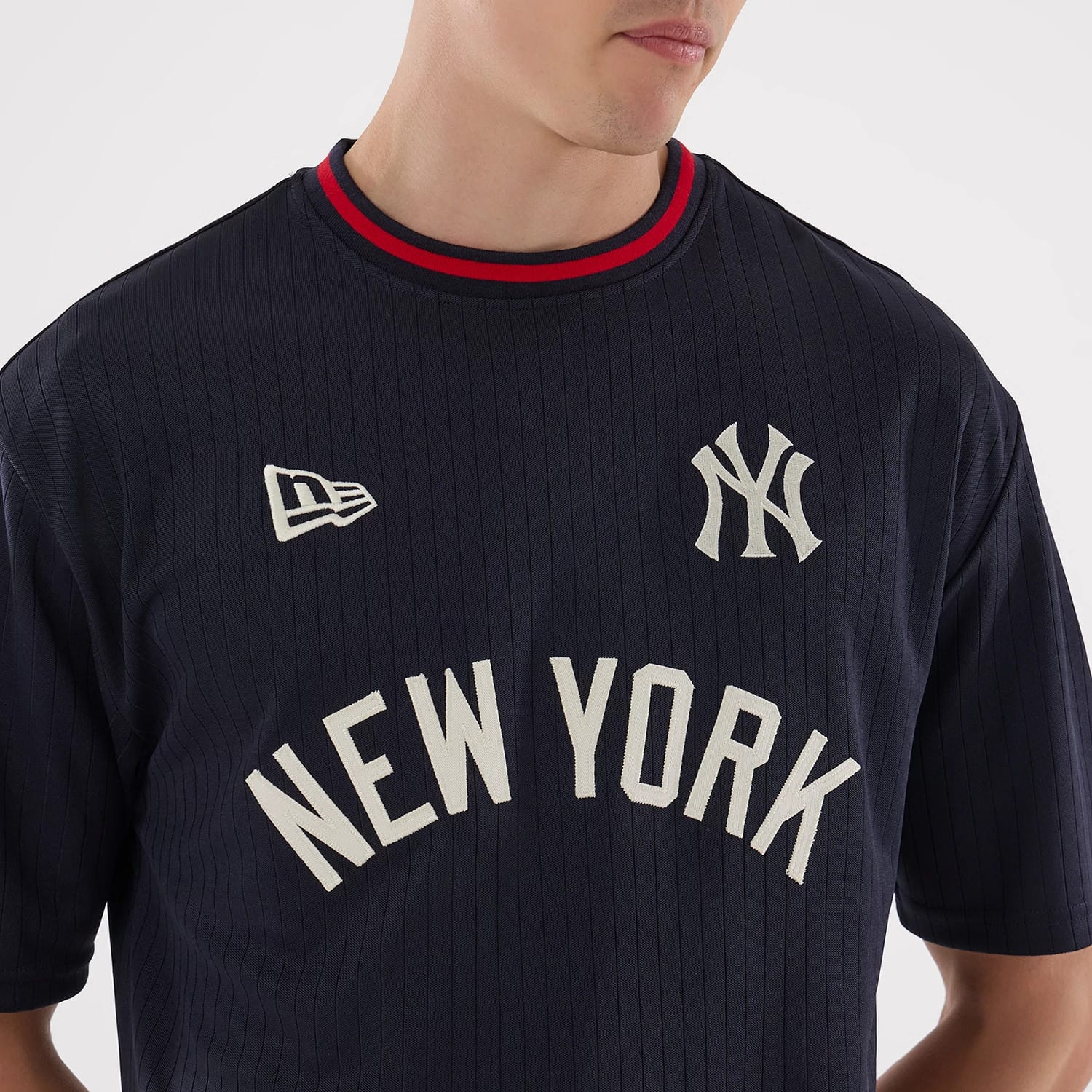 New York Yankees MLB Navy Oversized T-Shirt - Image 4
