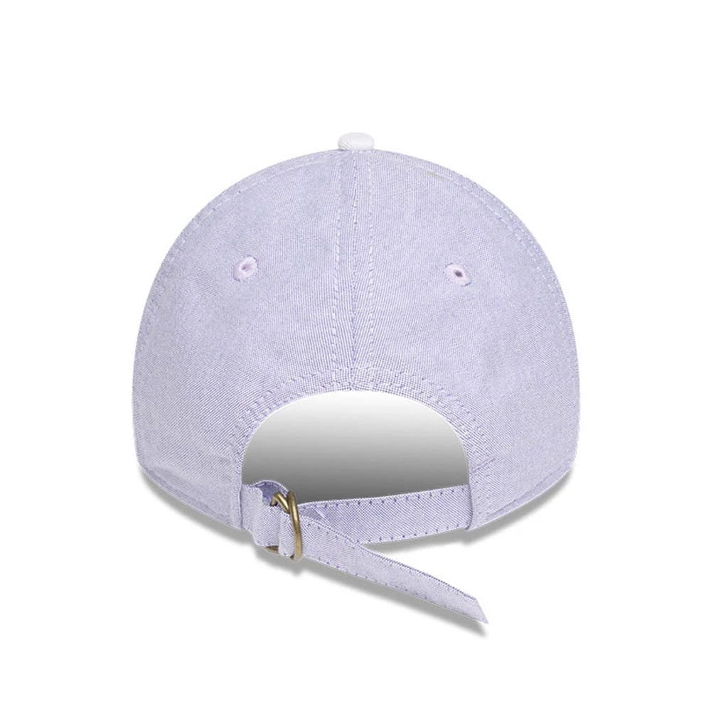 New York Yankees MLB Oxford Pastel Purple 9TWENTY Long Visor Adjustable Cap - Image 5