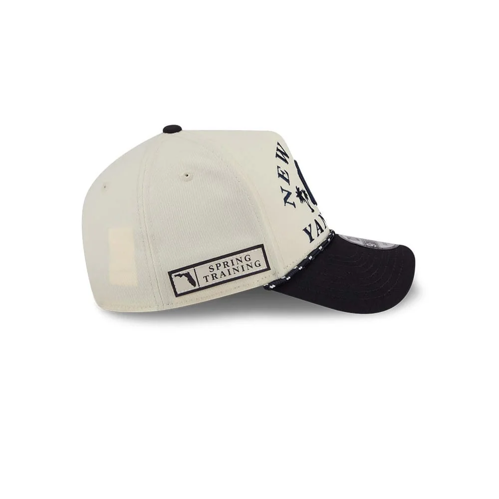 New York Yankees MLB Rope Cream 9FORTY A-Frame Adjustable Cap - Image 5