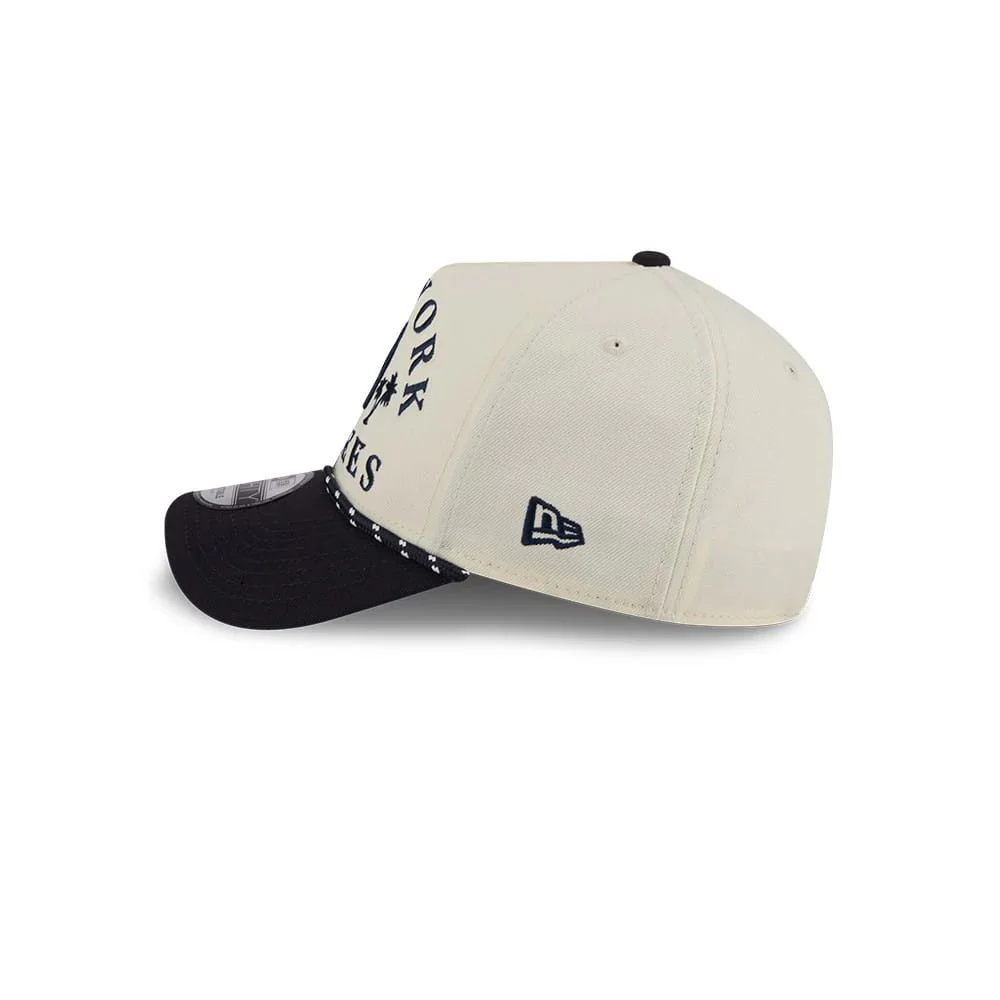 New York Yankees MLB Rope Cream 9FORTY A-Frame Adjustable Cap - Image 6