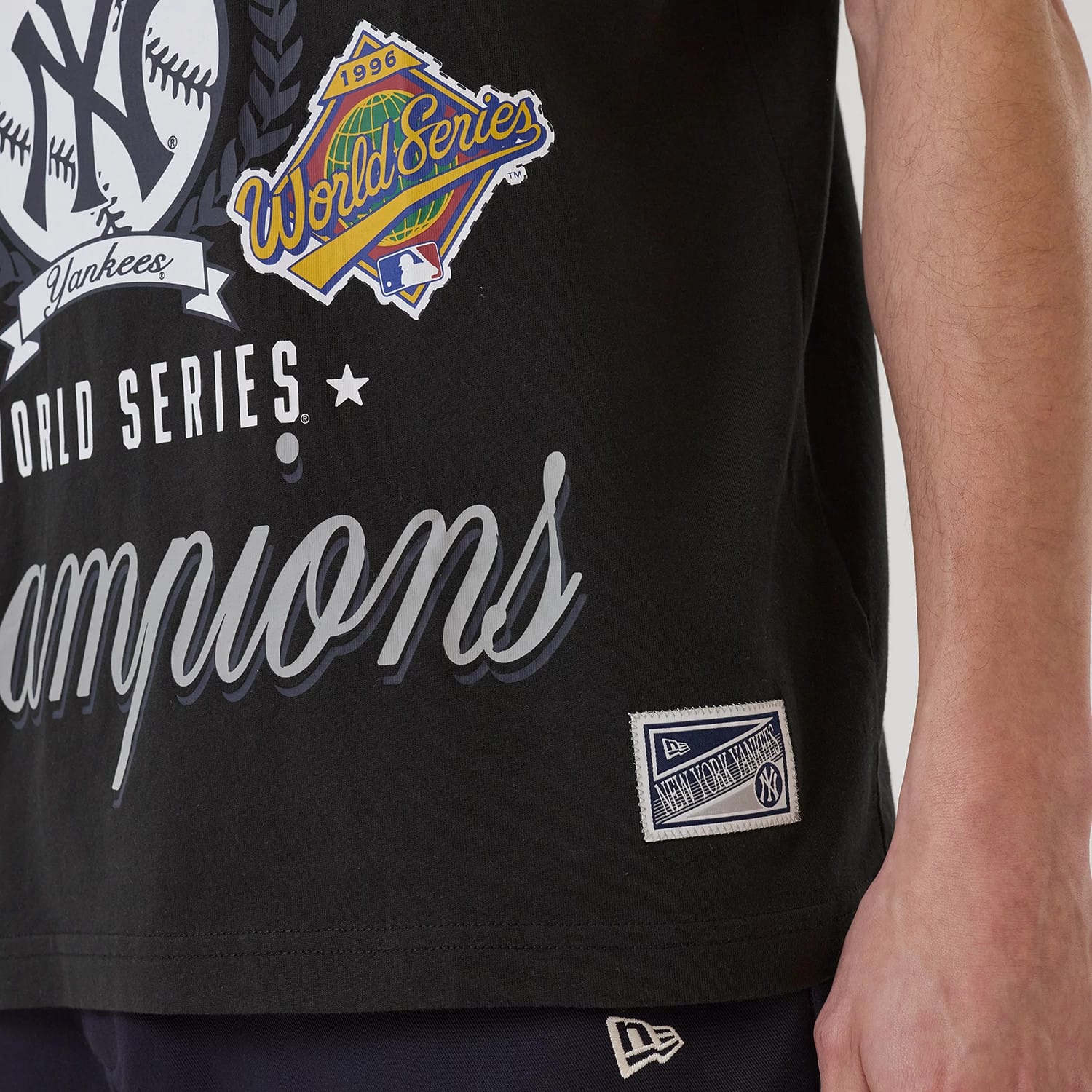 New York Yankees MLB Sport Classic Black T-Shirt - Image 4
