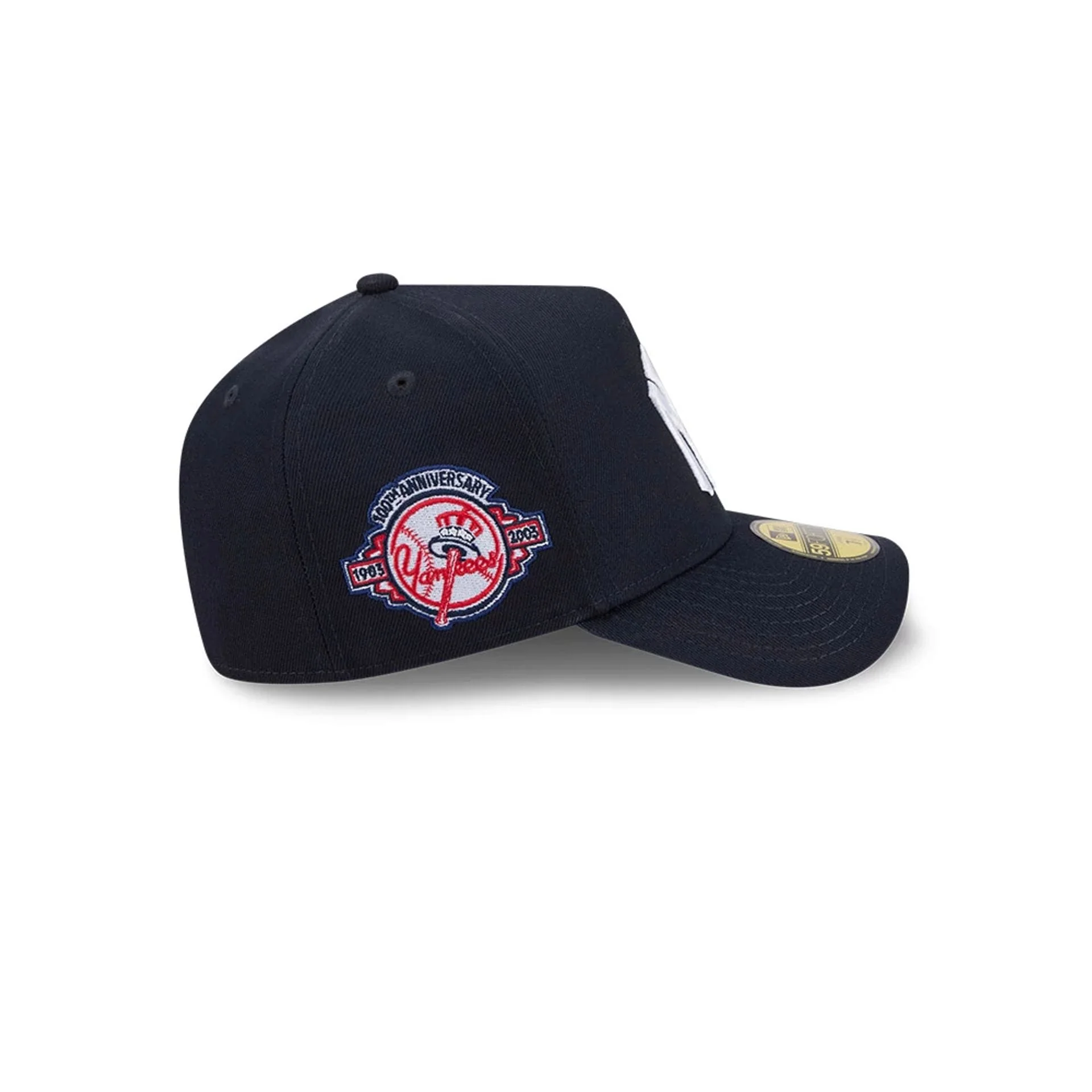 New York Yankees MLB Team Side Navy 59FORTY A-Frame Fitted Cap - Image 7
