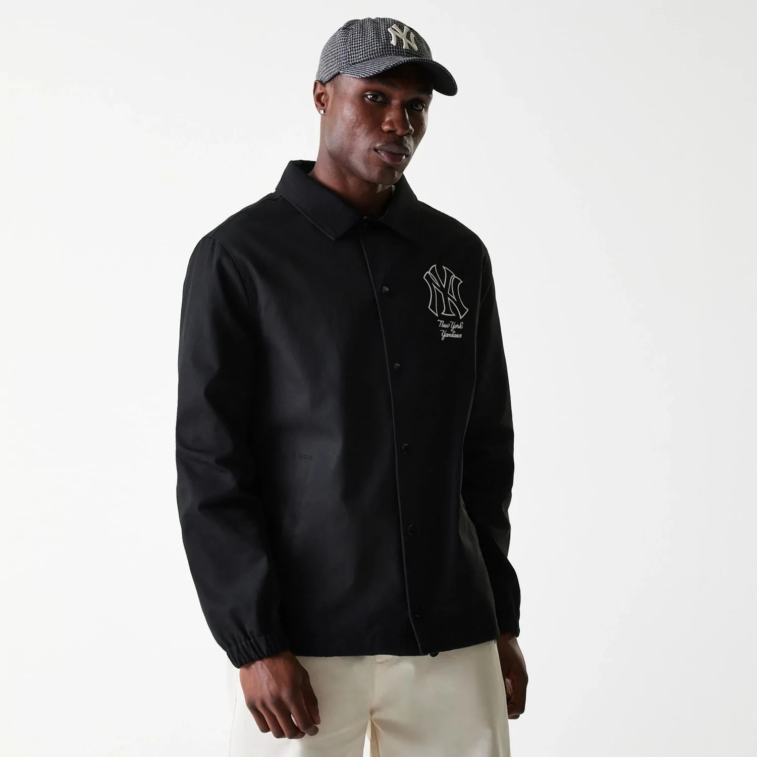New York Yankees MLB Twill Black Coaches Jacket