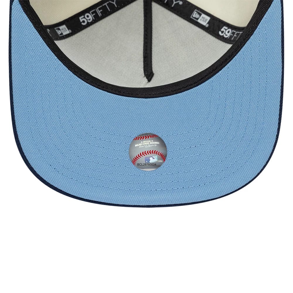 New York Yankees MLB White 59FIFTY A-Frame Fitted Cap - Image 2