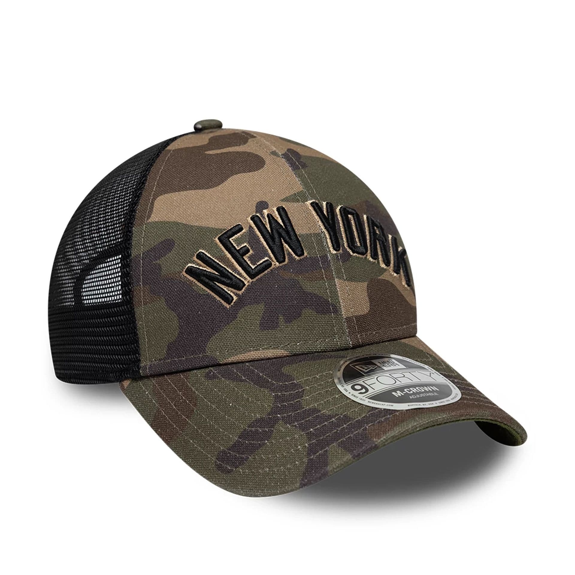 New York Yankees MLB Wordmark Woodland Camo 9FORTY M-Crown Adjustable Cap - Image 3