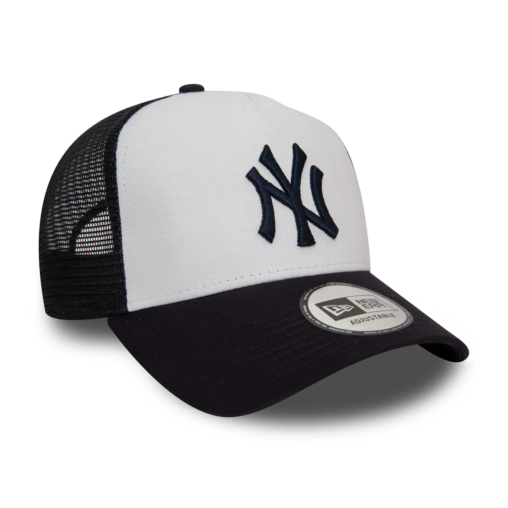 New York Yankees Team Colour White A-Frame Trucker Cap - Image 3