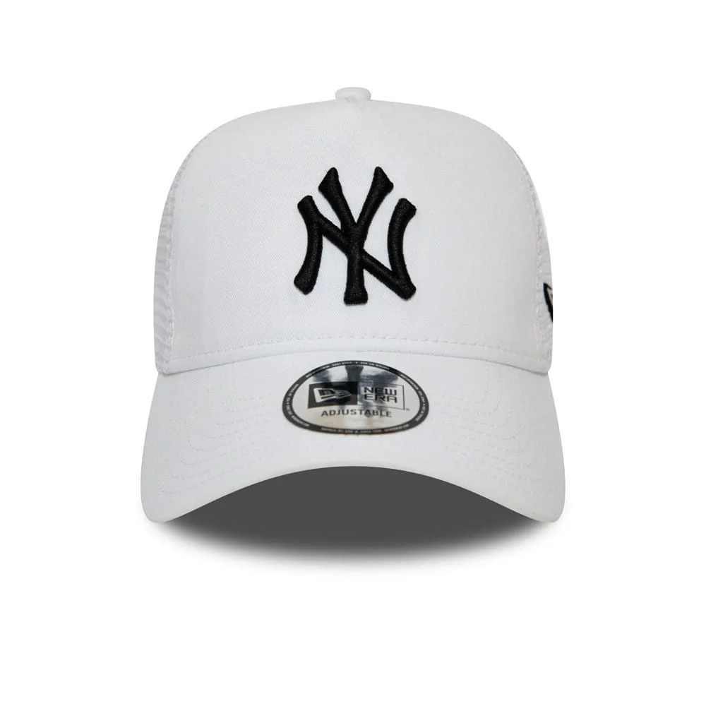 New York Yankees White A-Frame Trucker Cap - Image 2