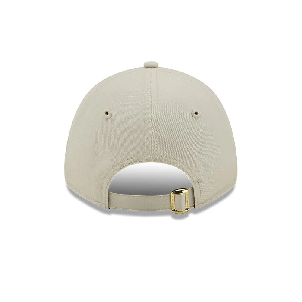 New York Yankees Womens Metallic Logo Cream 9FORTY Adjustable Cap - Image 4