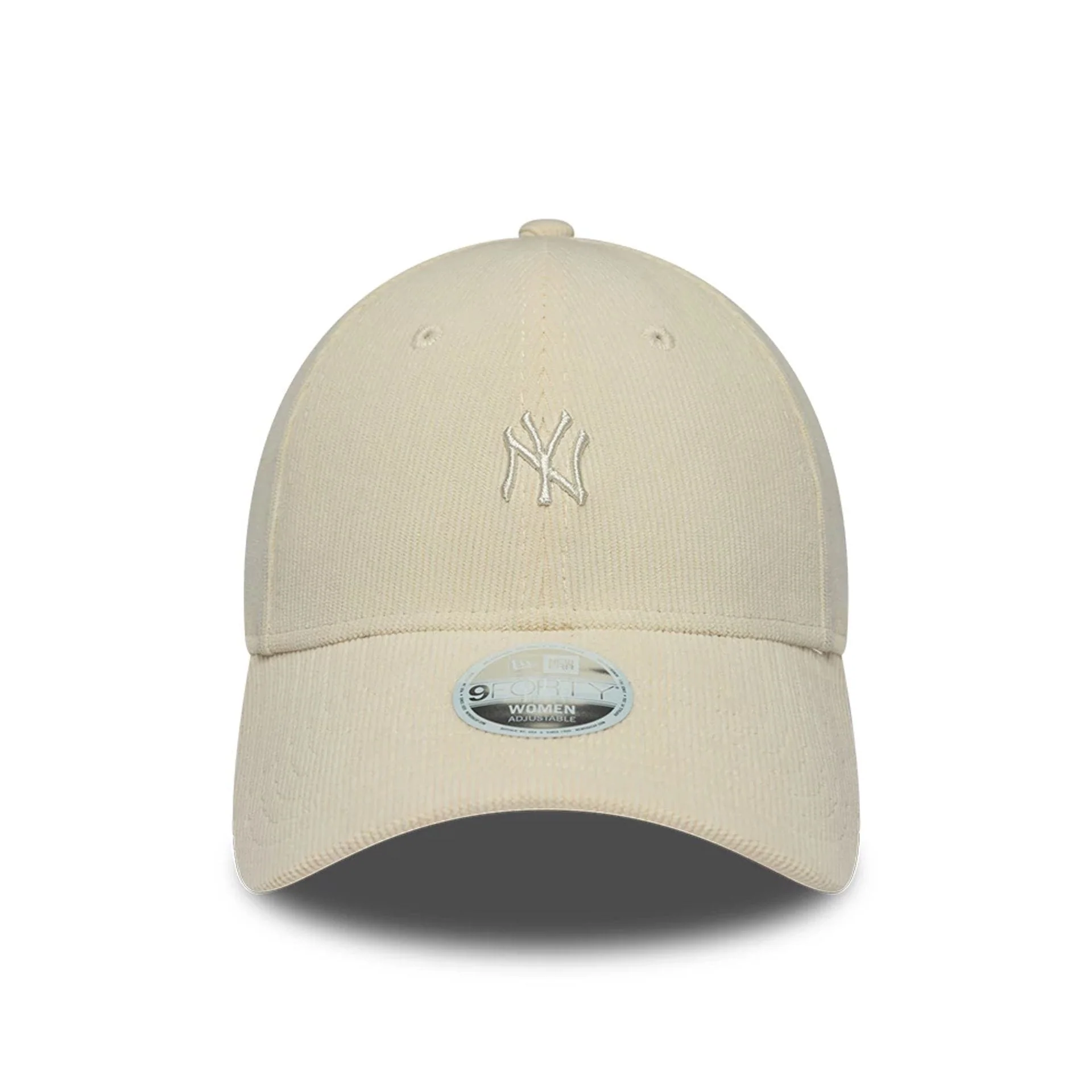 New York Yankees Womens MLB Cord Cream 9FORTY Adjustable Cap - Image 2