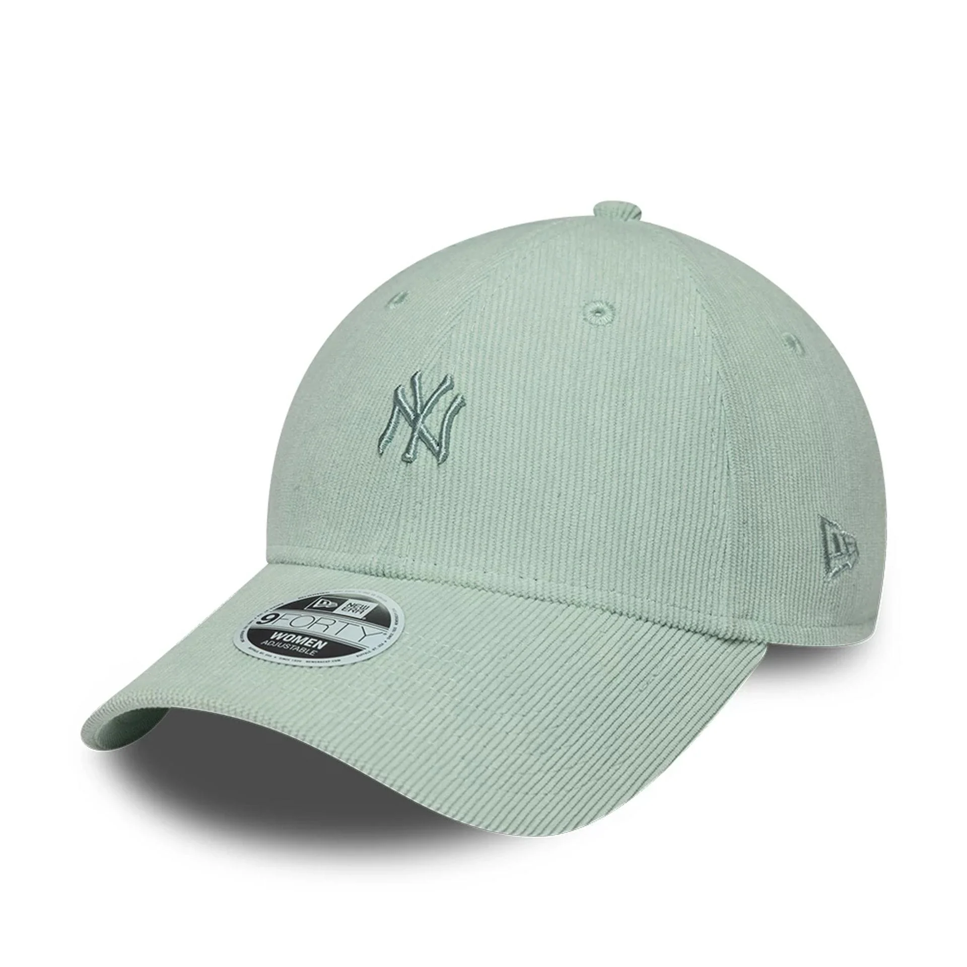 New York Yankees Womens MLB Cord Pastel Green 9FORTY Adjustable Cap