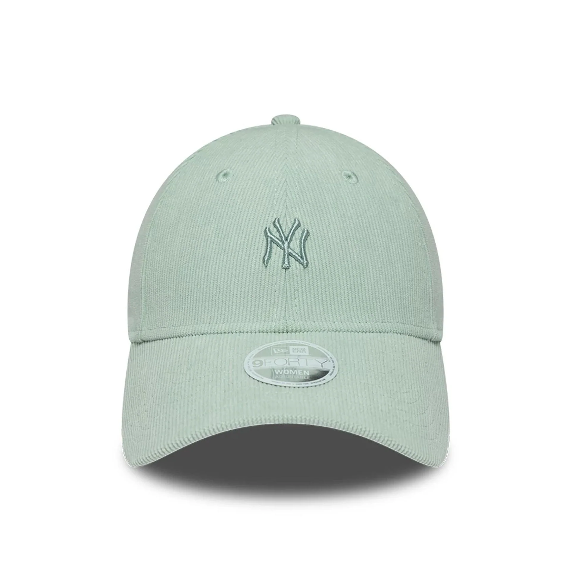 New York Yankees Womens MLB Cord Pastel Green 9FORTY Adjustable Cap - Image 2