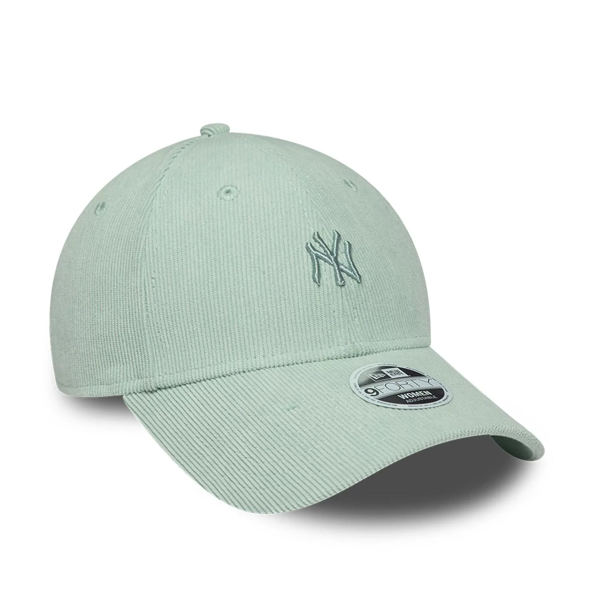 New York Yankees Womens MLB Cord Pastel Green 9FORTY Adjustable Cap - Image 3