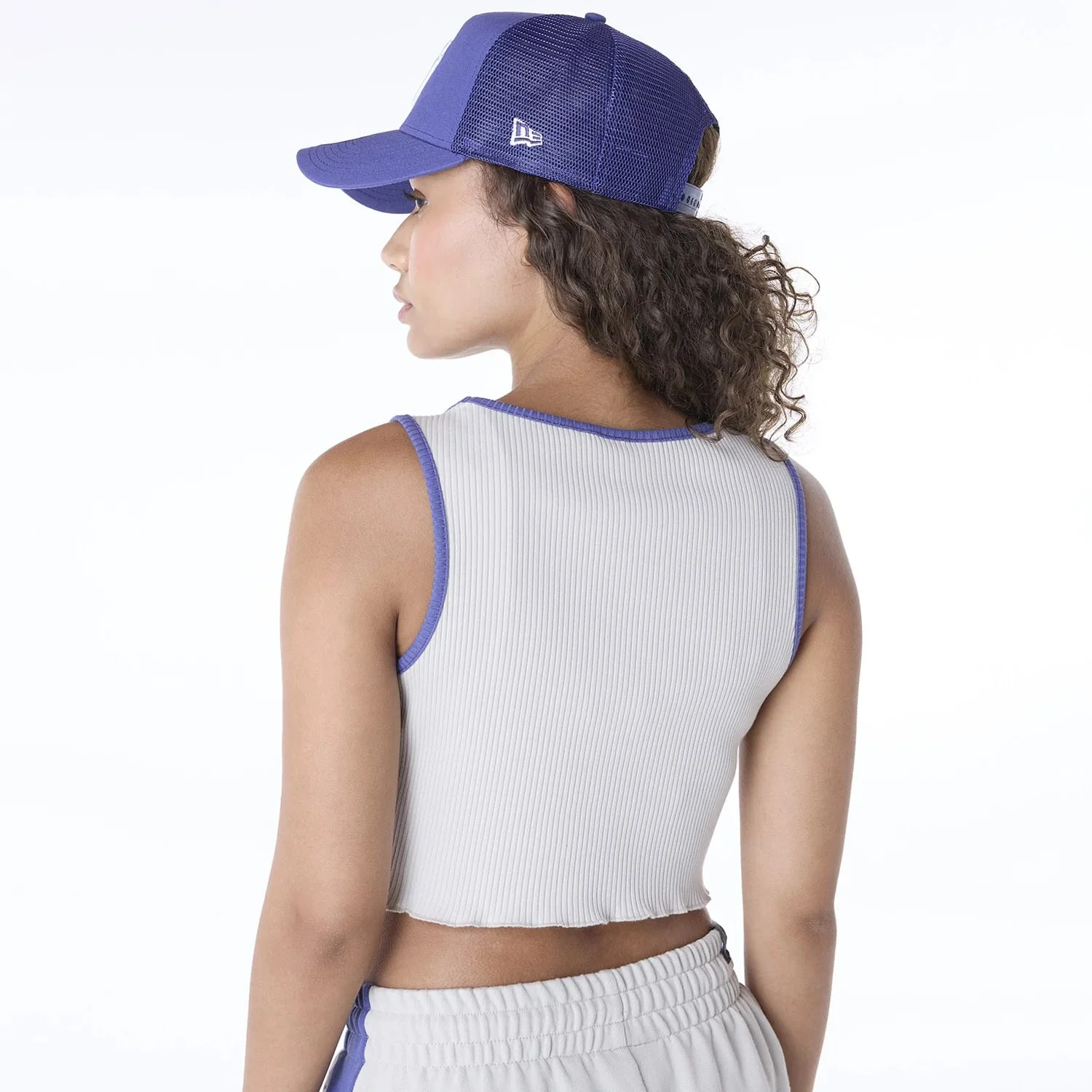 New York Yankees Womens MLB Floral Cream Vest - Image 2