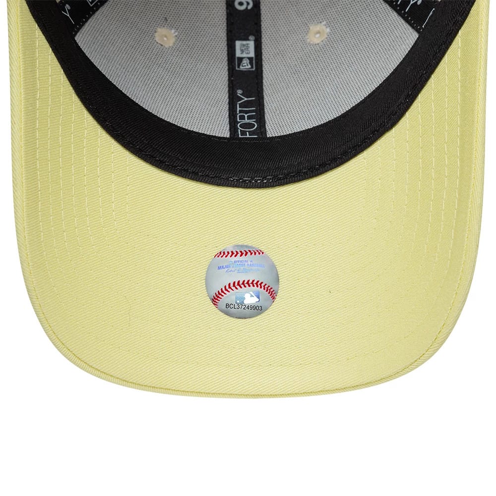 New York Yankees Womens MLB Floral Cream & Yellow 9FORTY Adjustable Cap - Image 7
