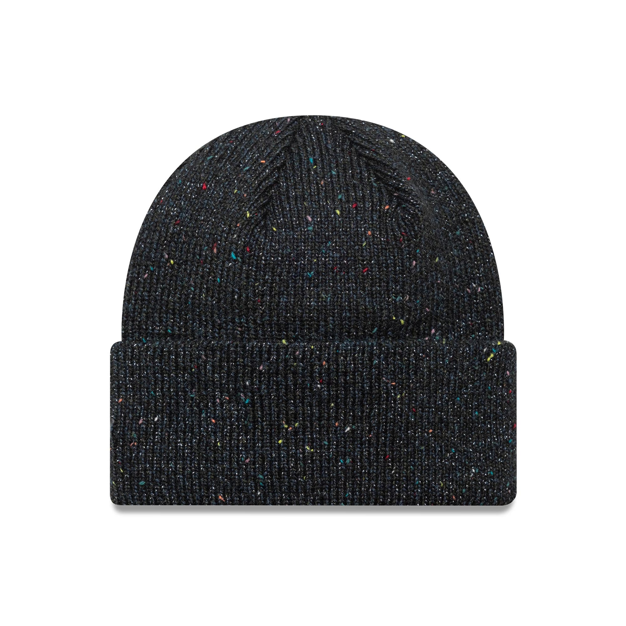 New York Yankees Womens MLB Glitter Black Cuff Knit Beanie Hat - Image 2