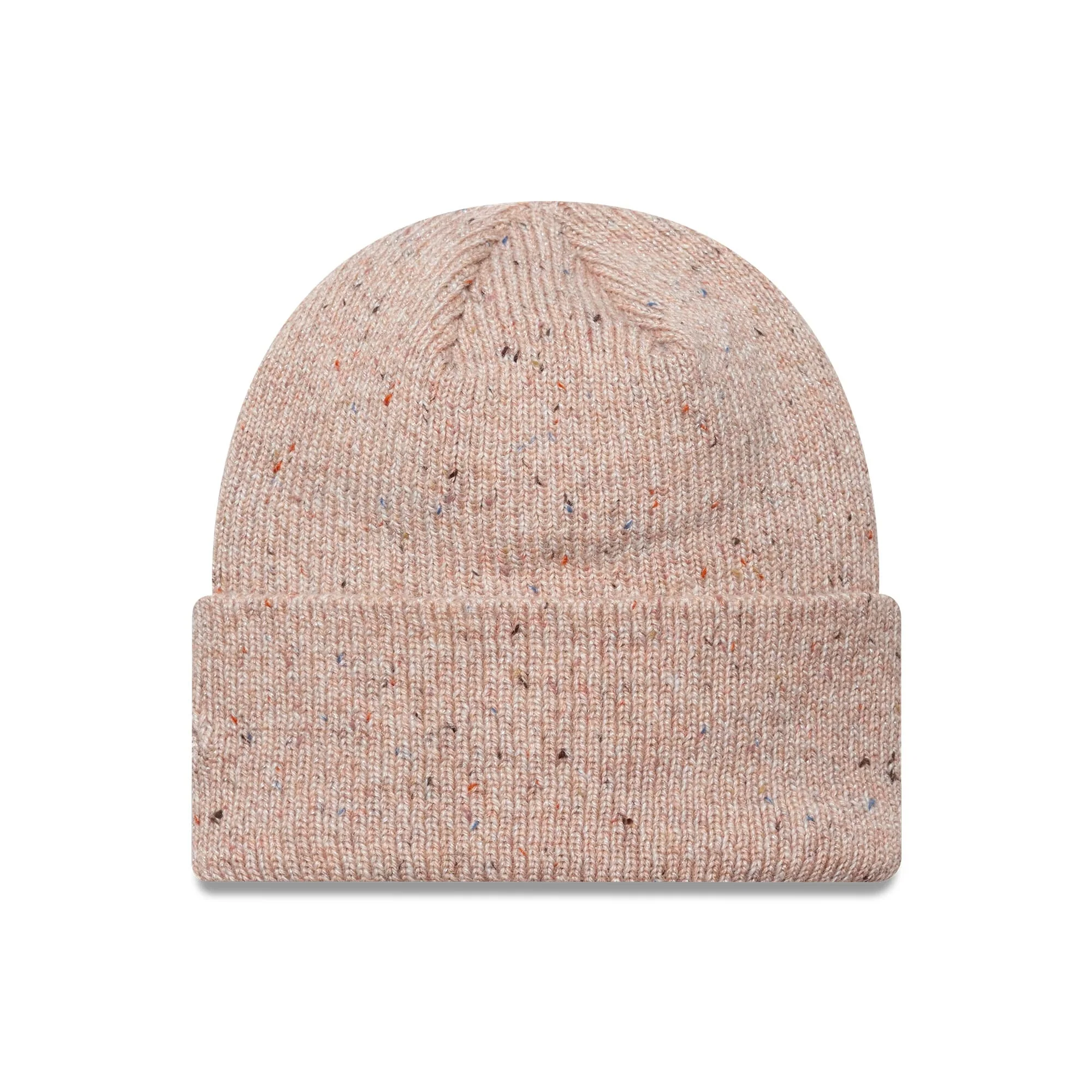 New York Yankees Womens MLB Glitter Pastel Pink Cuff Knit Beanie Hat - Image 2