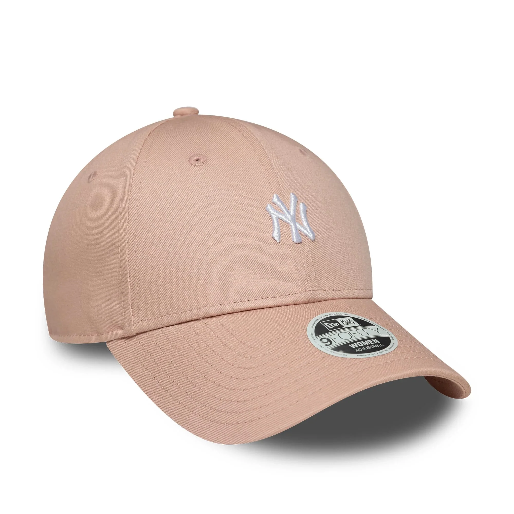 New York Yankees Womens MLB Mini Logo Pastel Pink 9FORTY Adjustable Cap - Image 3