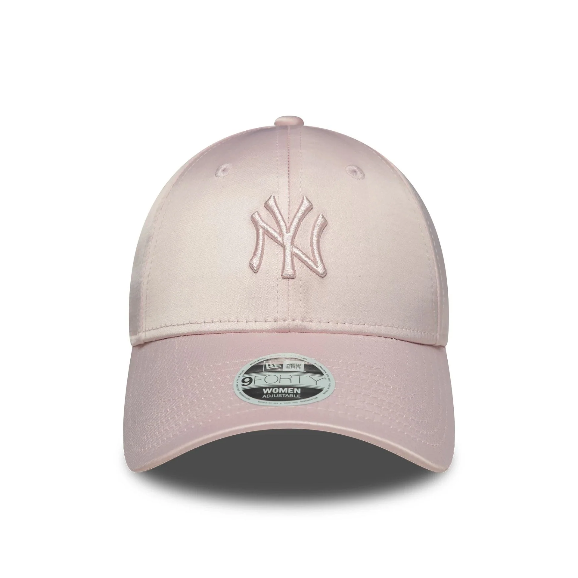 New York Yankees Womens MLB Satin Pastel Pink 9FORTY Cap - Image 2
