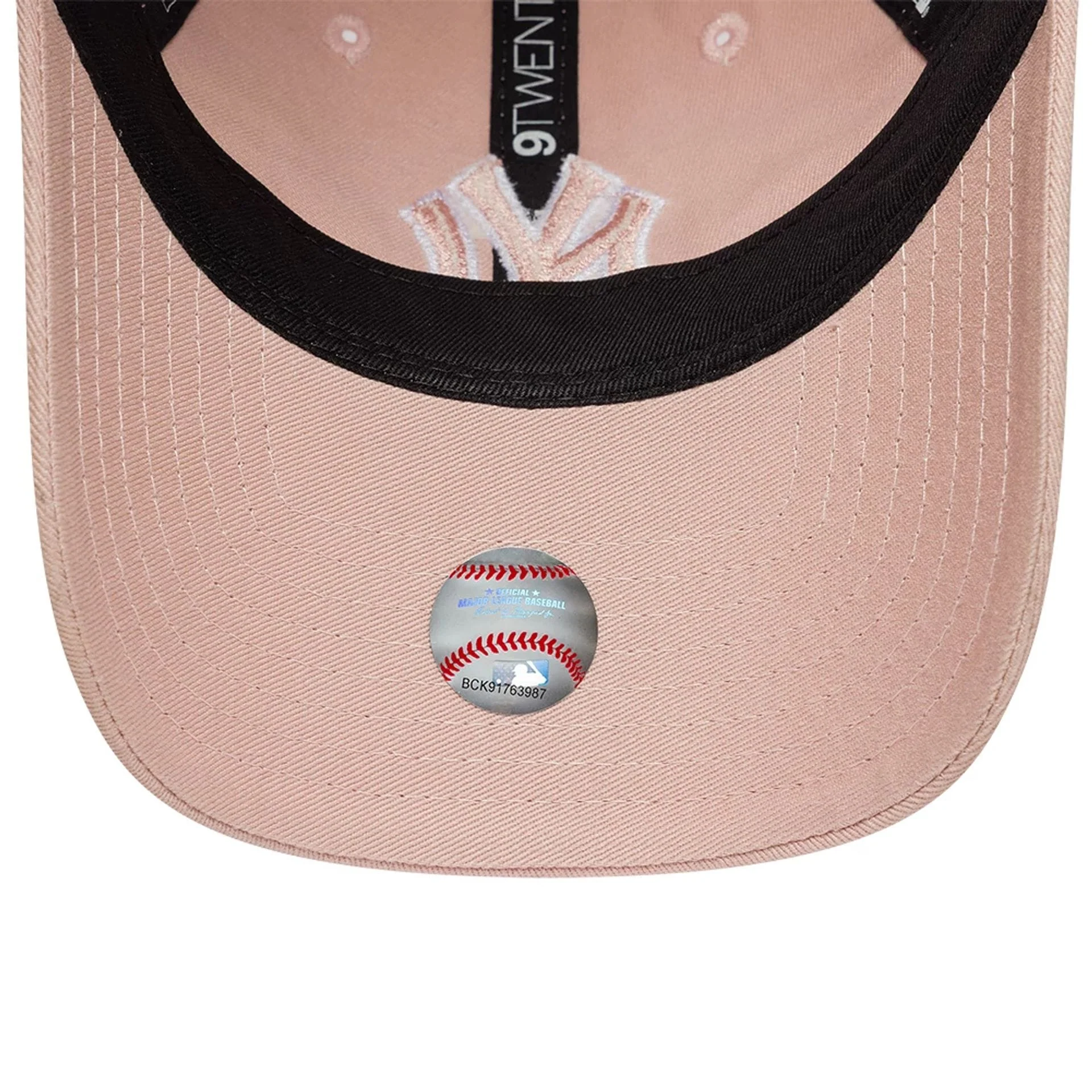 New York Yankees Womens MLB Washed Pastel Pink 9TWENTY Adjustable Cap - Image 7
