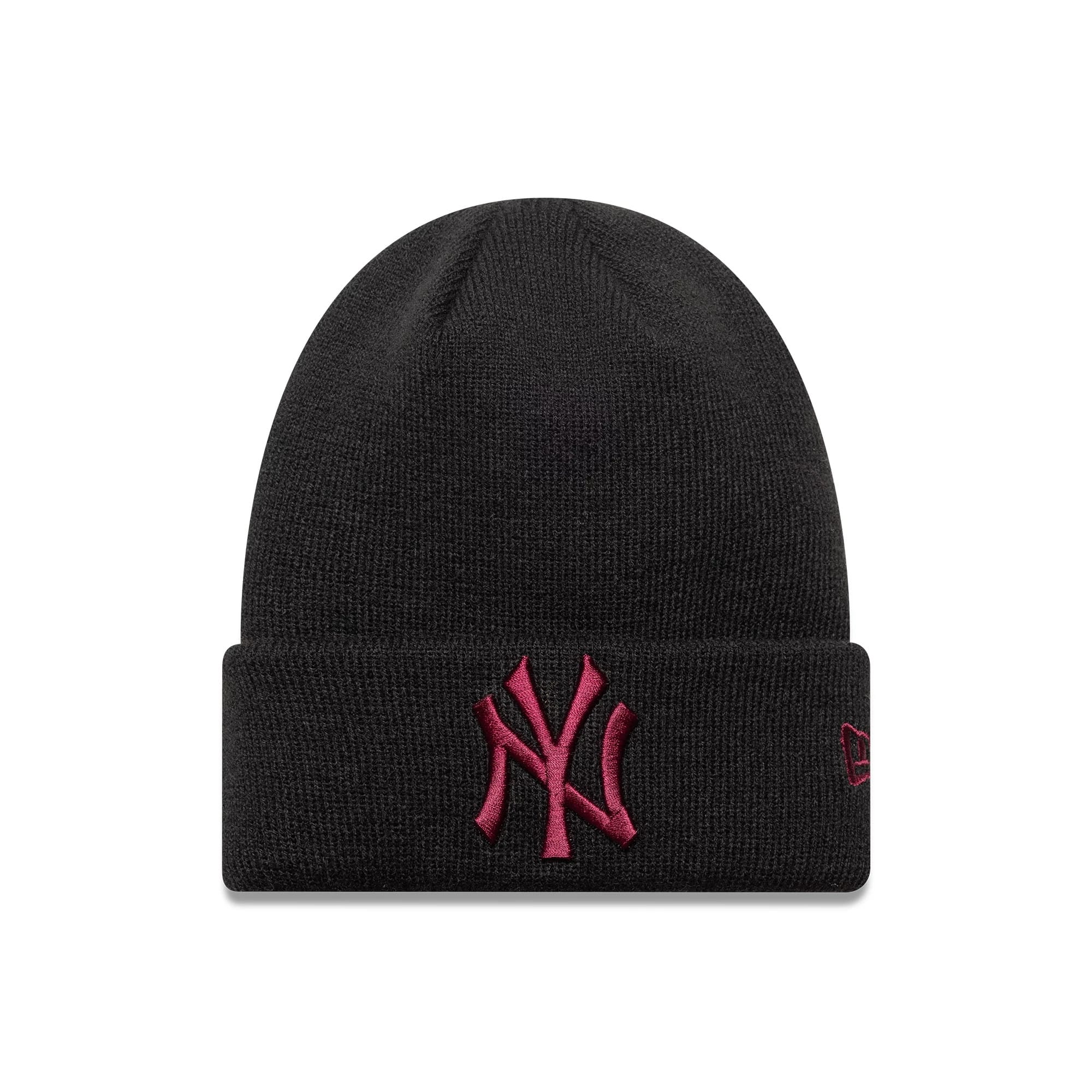 New York Yankees Youth MLB League Essential Black Cuff Knit Beanie Hat