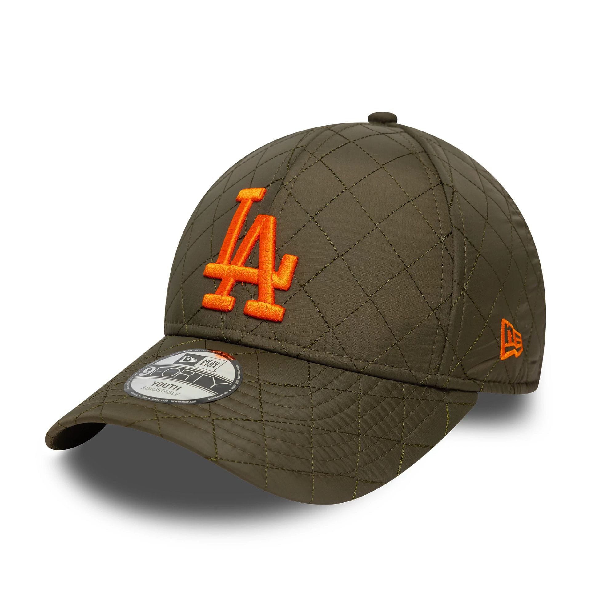 New York Yankees Youth MLB Quilted Dark Green 9FORTY Adjustable Cap