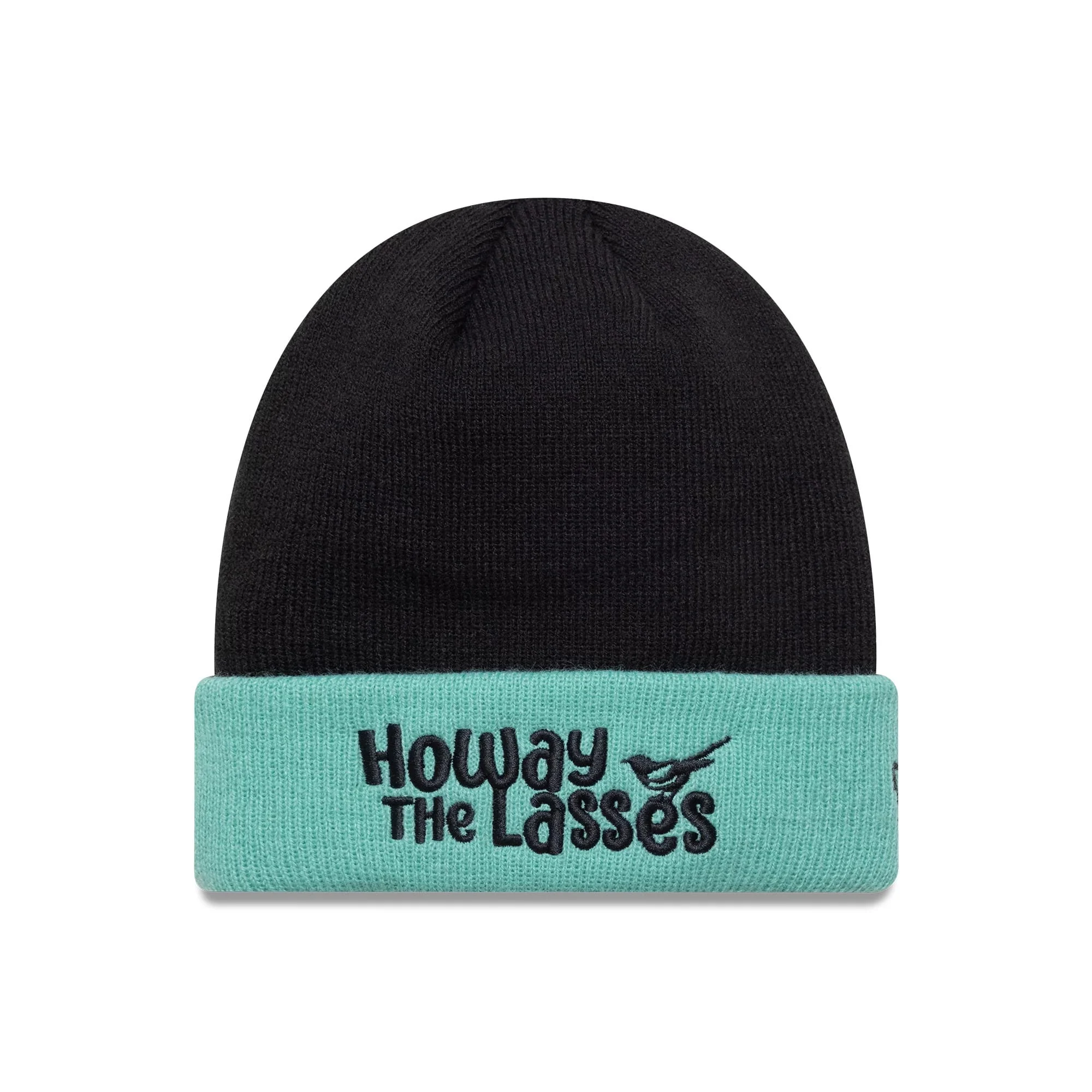 Newcastle United FC Youth Wordmark Black Cuff Knit Beanie Hat