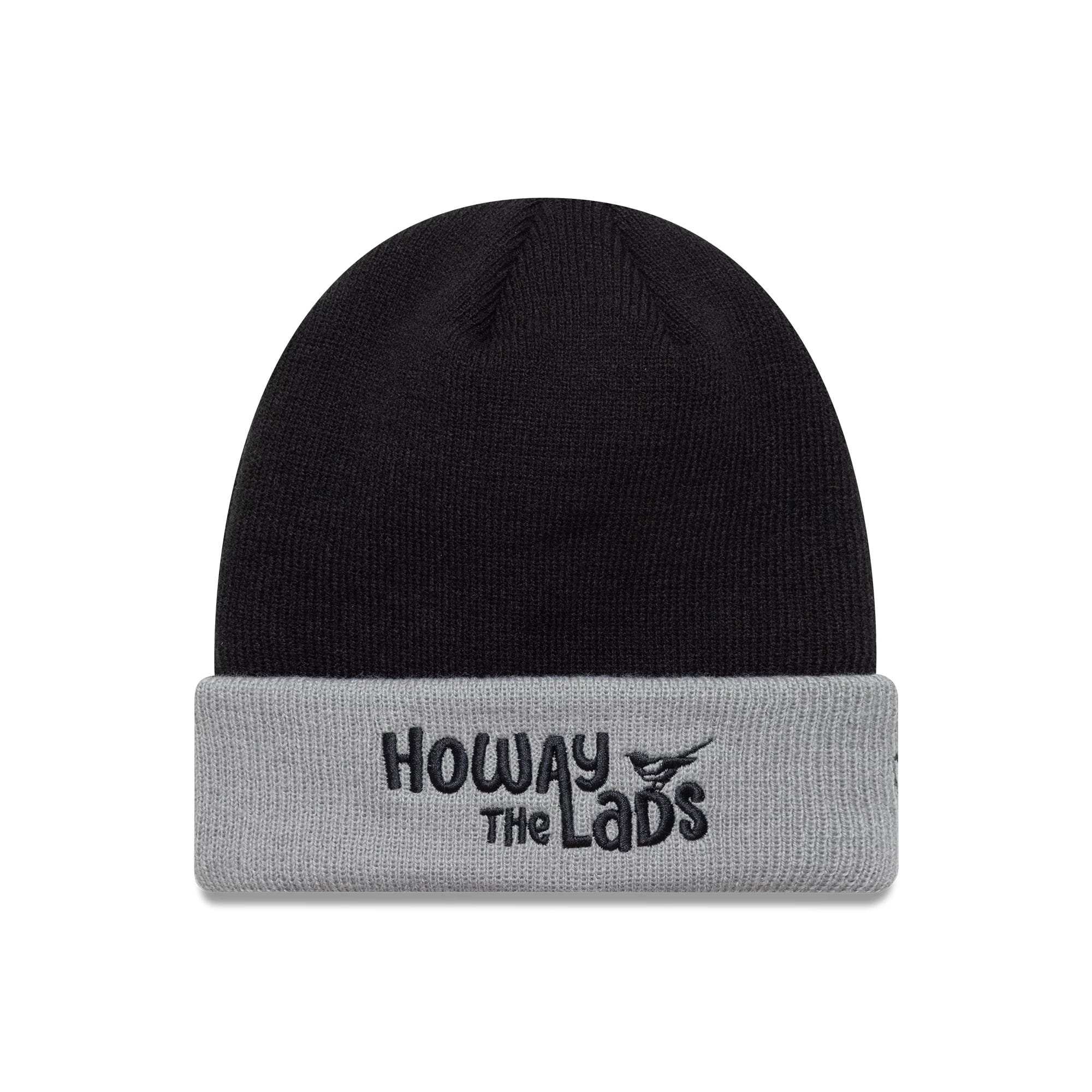 Newcastle United FC Youth Wordmark Black Cuff Knit Beanie Hat