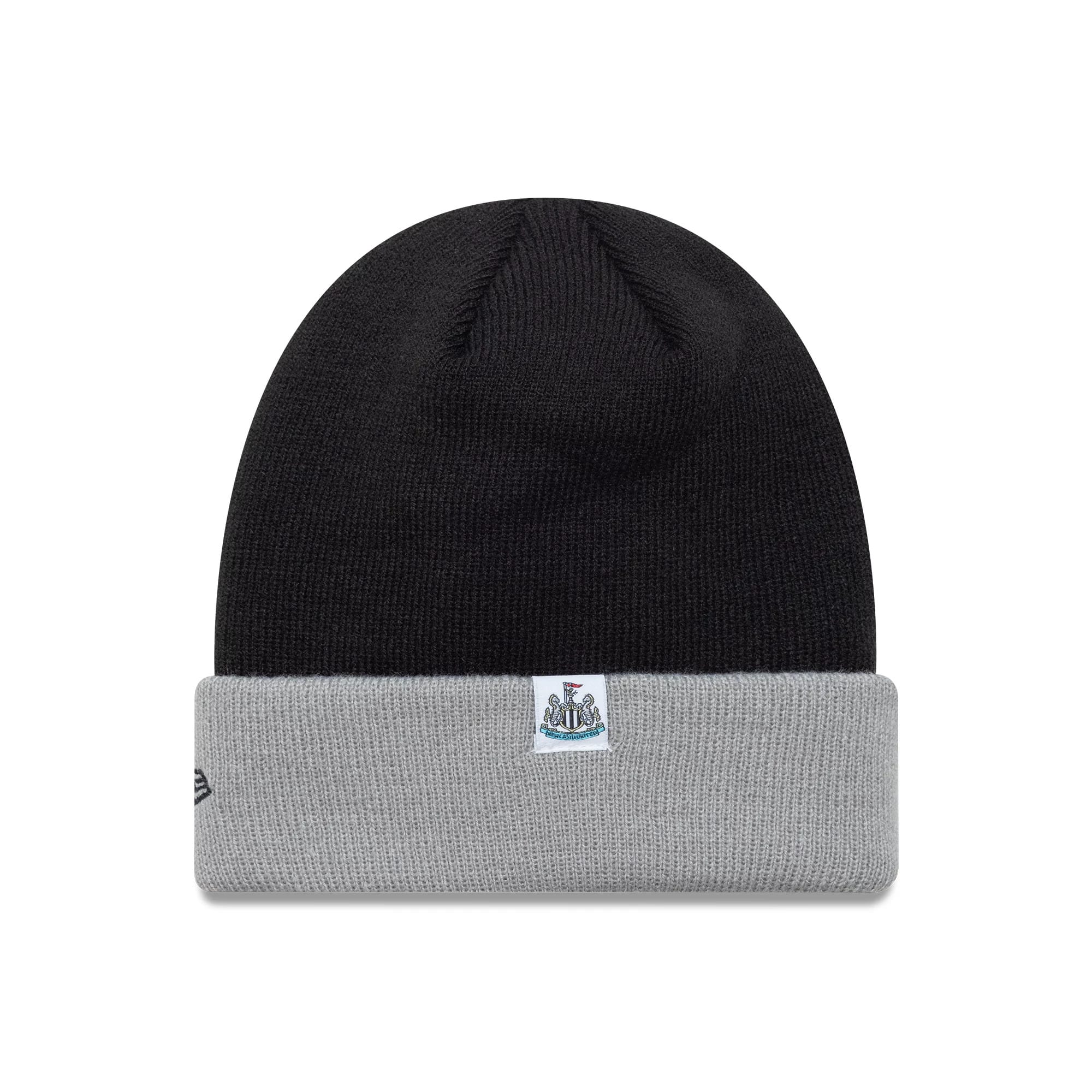 Newcastle United FC Youth Wordmark Black Cuff Knit Beanie Hat - Image 2