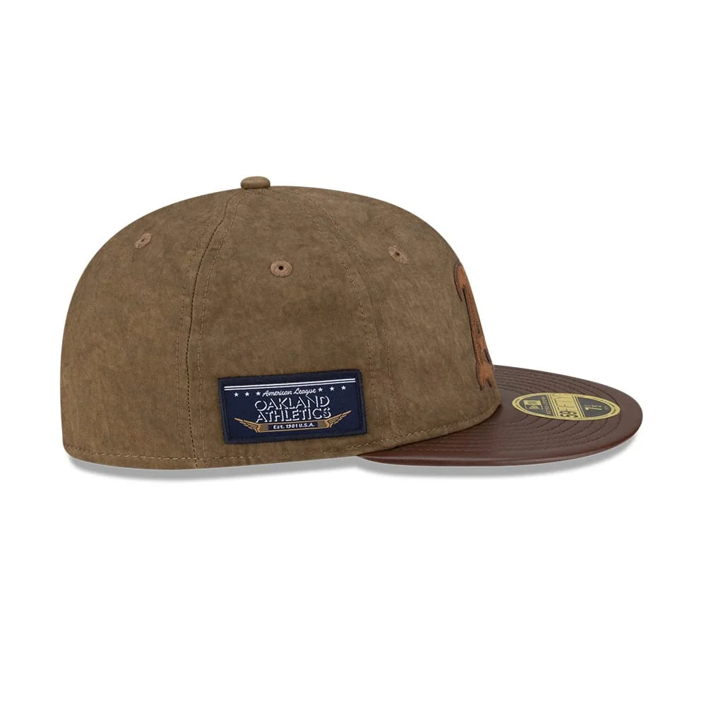 Oakland Athletics MLB Open Brown Retro Crown 59FIFTY Fitted Cap - Image 5