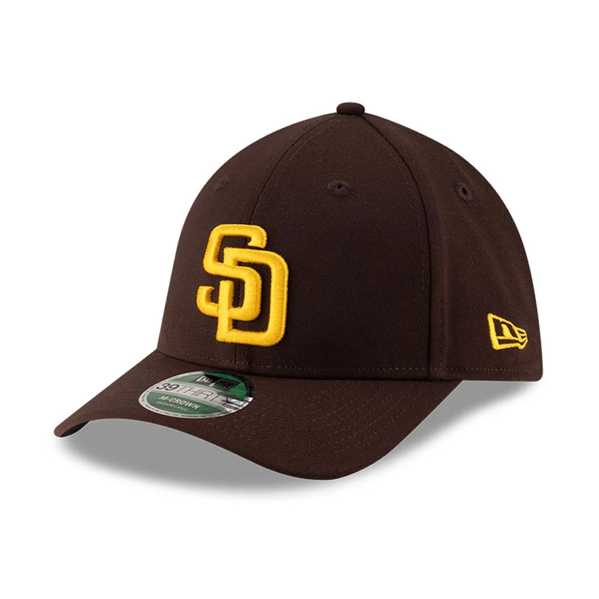 Padres MLB Player Replica Dark Brown 39THIRTY M-Crown Stretch Fit Cap