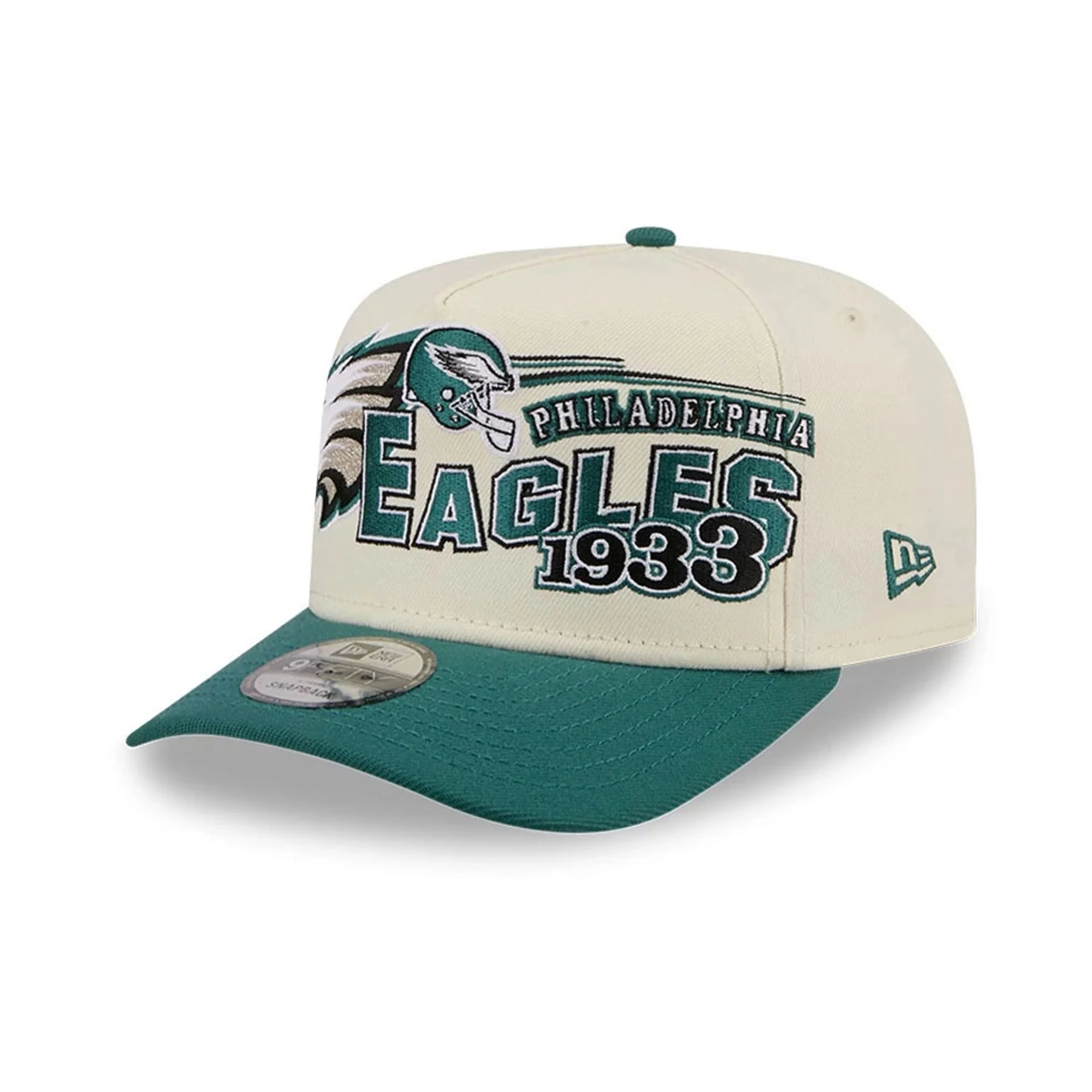 Philadelphia Eagles NFL Classic White 9FIFTY A-Frame Snapback Cap